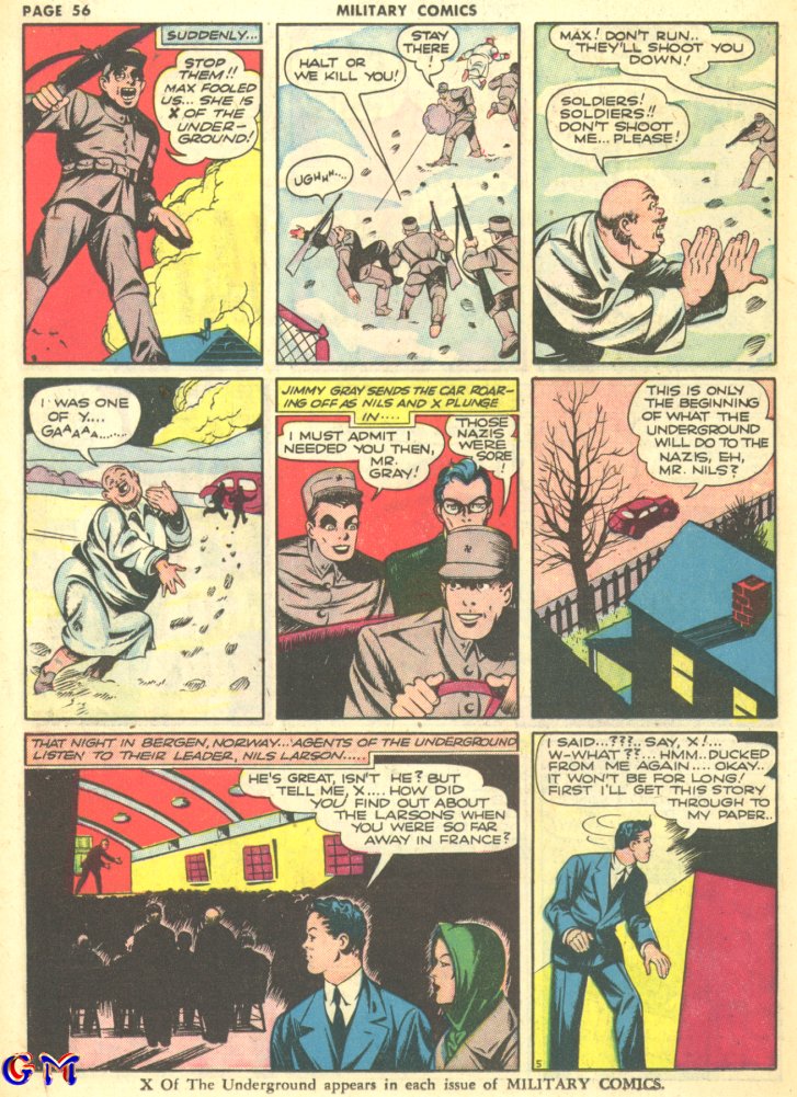 Military Comics #10 (Quality Comics), page 58. Public domain (US).