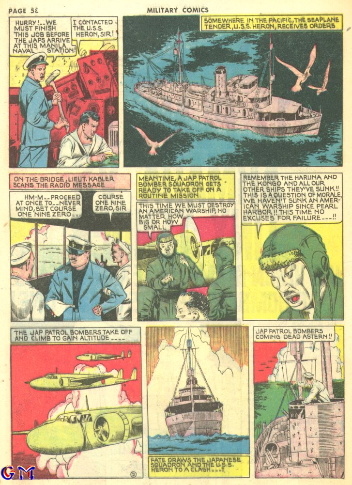 Military Comics #10 (Quality Comics), page 60. Public domain (US).