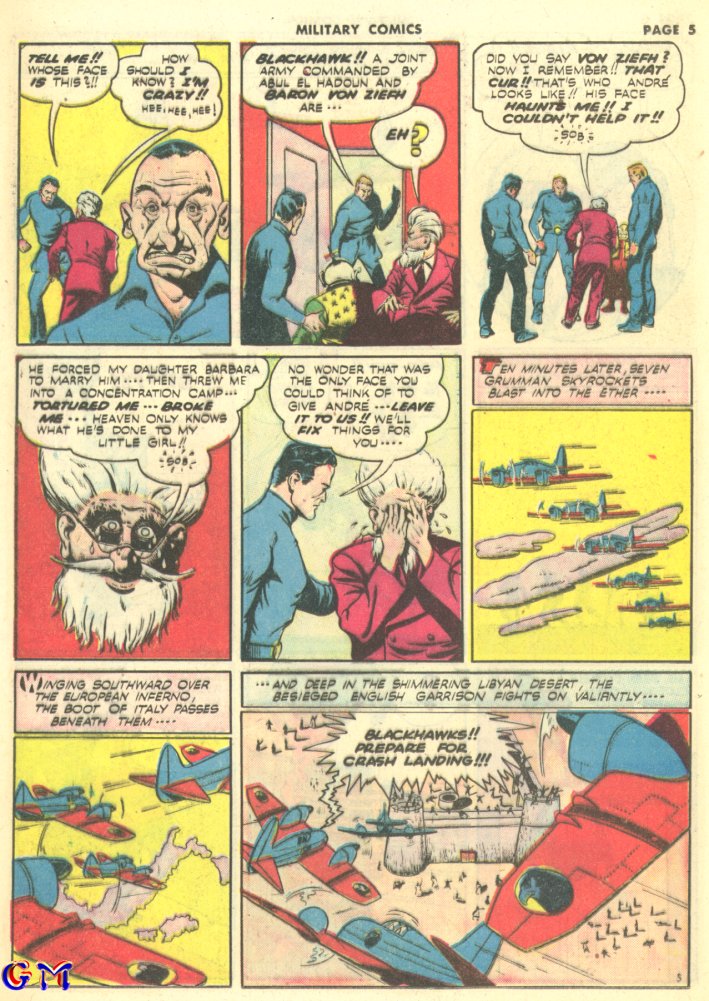 Military Comics #10 (Quality Comics), page 7. Public domain (US).