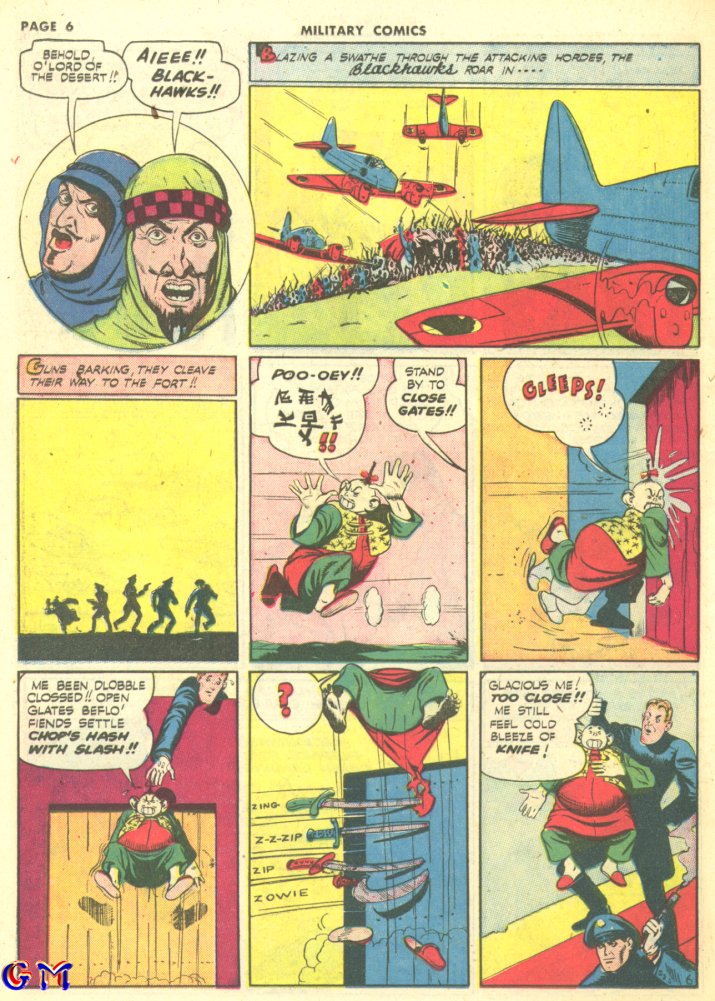 Military Comics #10 (Quality Comics), page 8. Public domain (US).