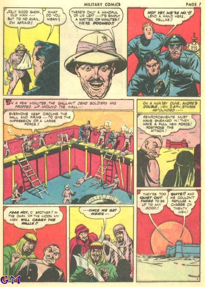 Military Comics #10 (Quality Comics), page 9. Public domain (US).