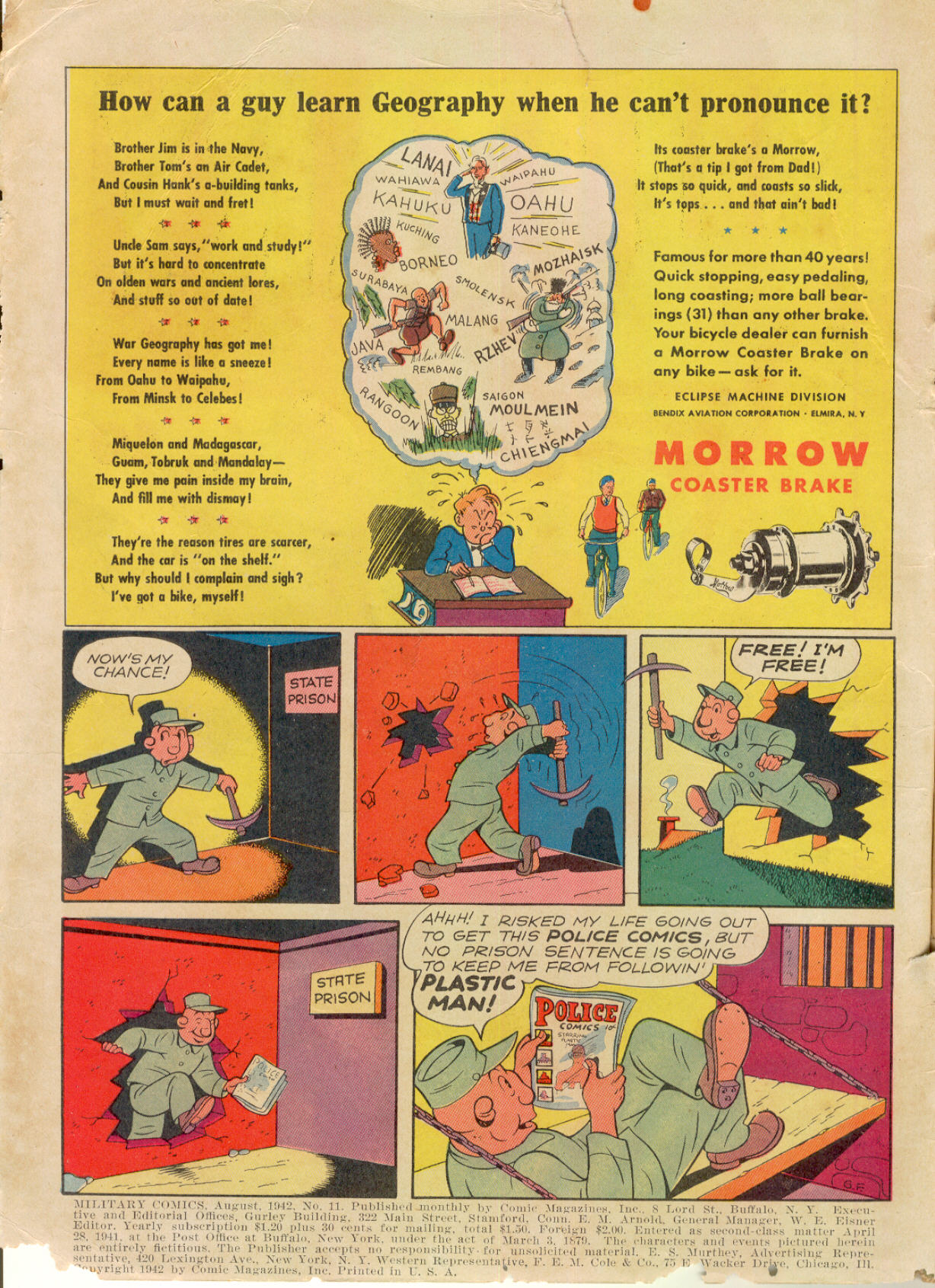 Military Comics #11 (Quality Comics), page 2. Public domain (US).
