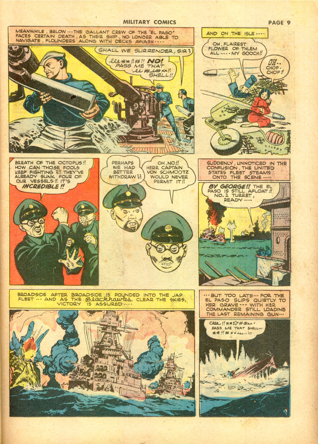 Military Comics #11 (Quality Comics), page 11. Public domain (US).