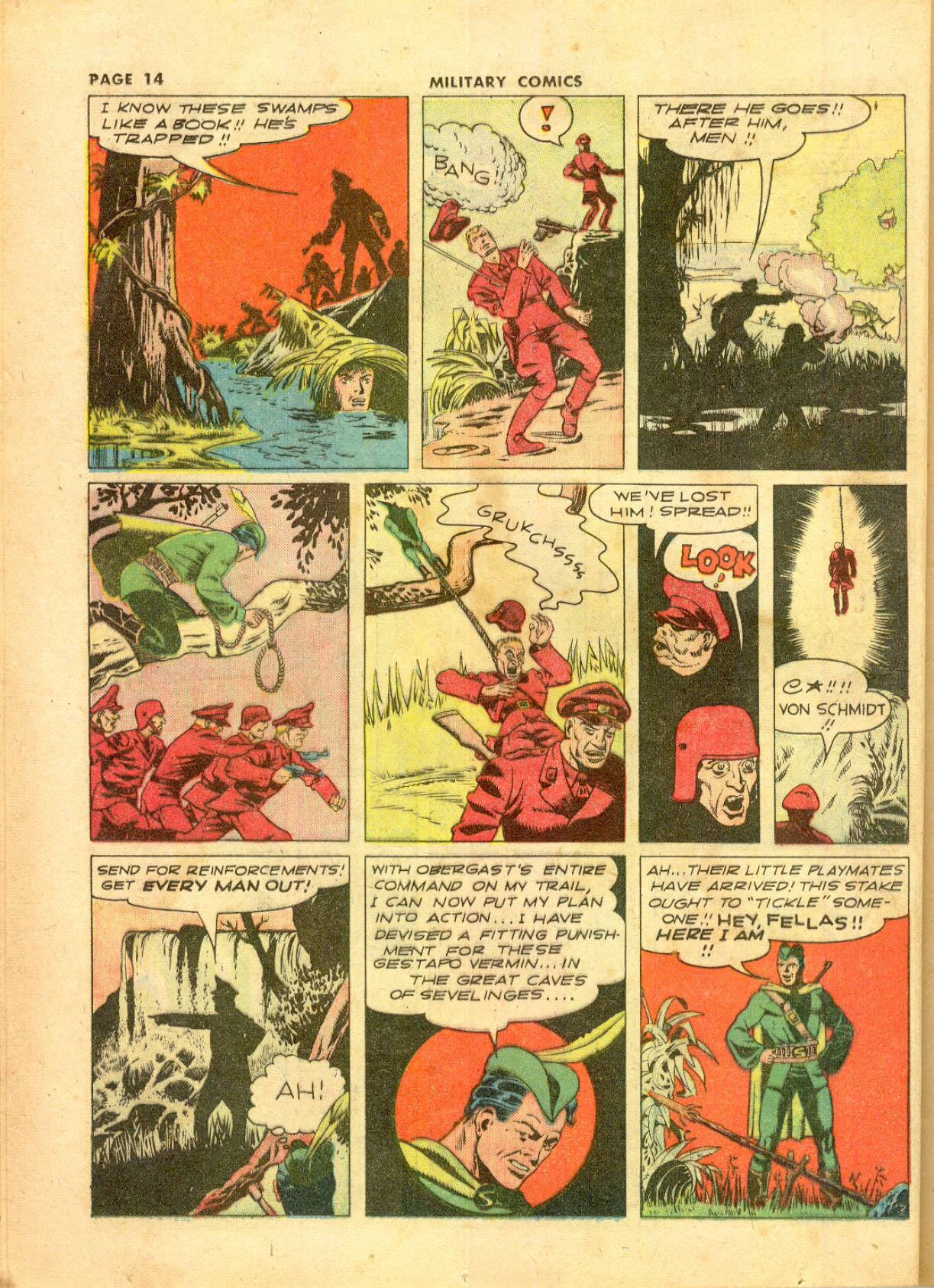 Military Comics #11 (Quality Comics), page 16. Public domain (US).