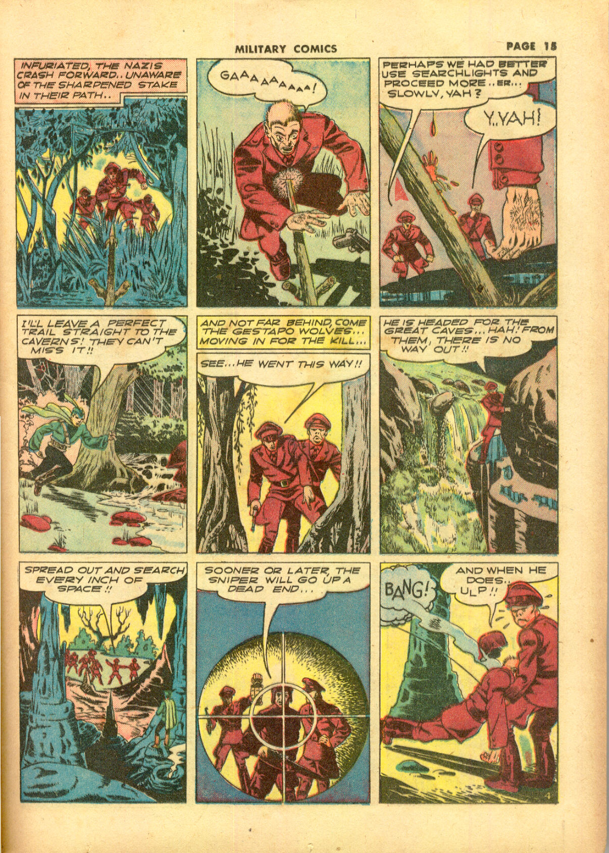 Military Comics #11 (Quality Comics), page 17. Public domain (US).