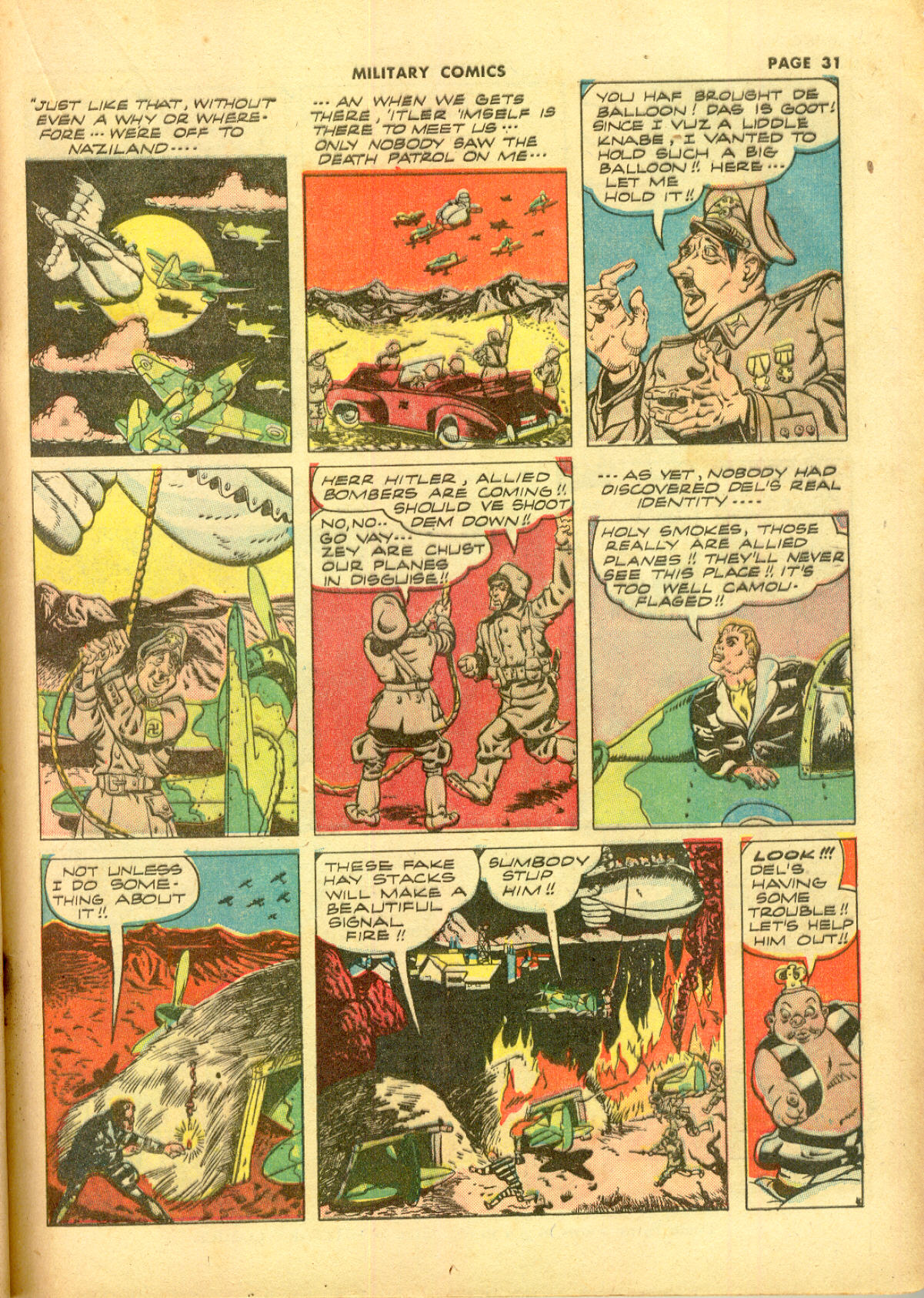 Military Comics #11 (Quality Comics), page 33. Public domain (US).
