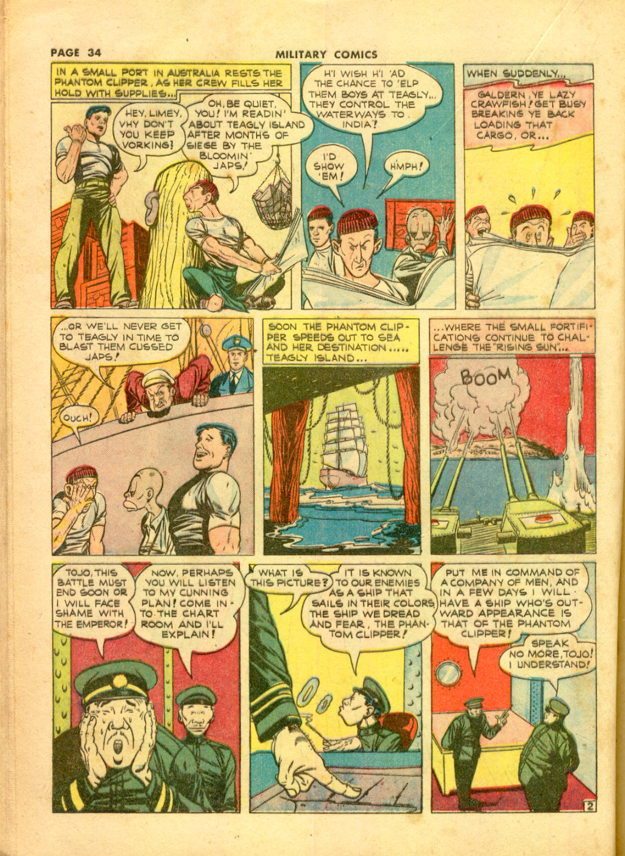 Military Comics #11 (Quality Comics), page 36. Public domain (US).