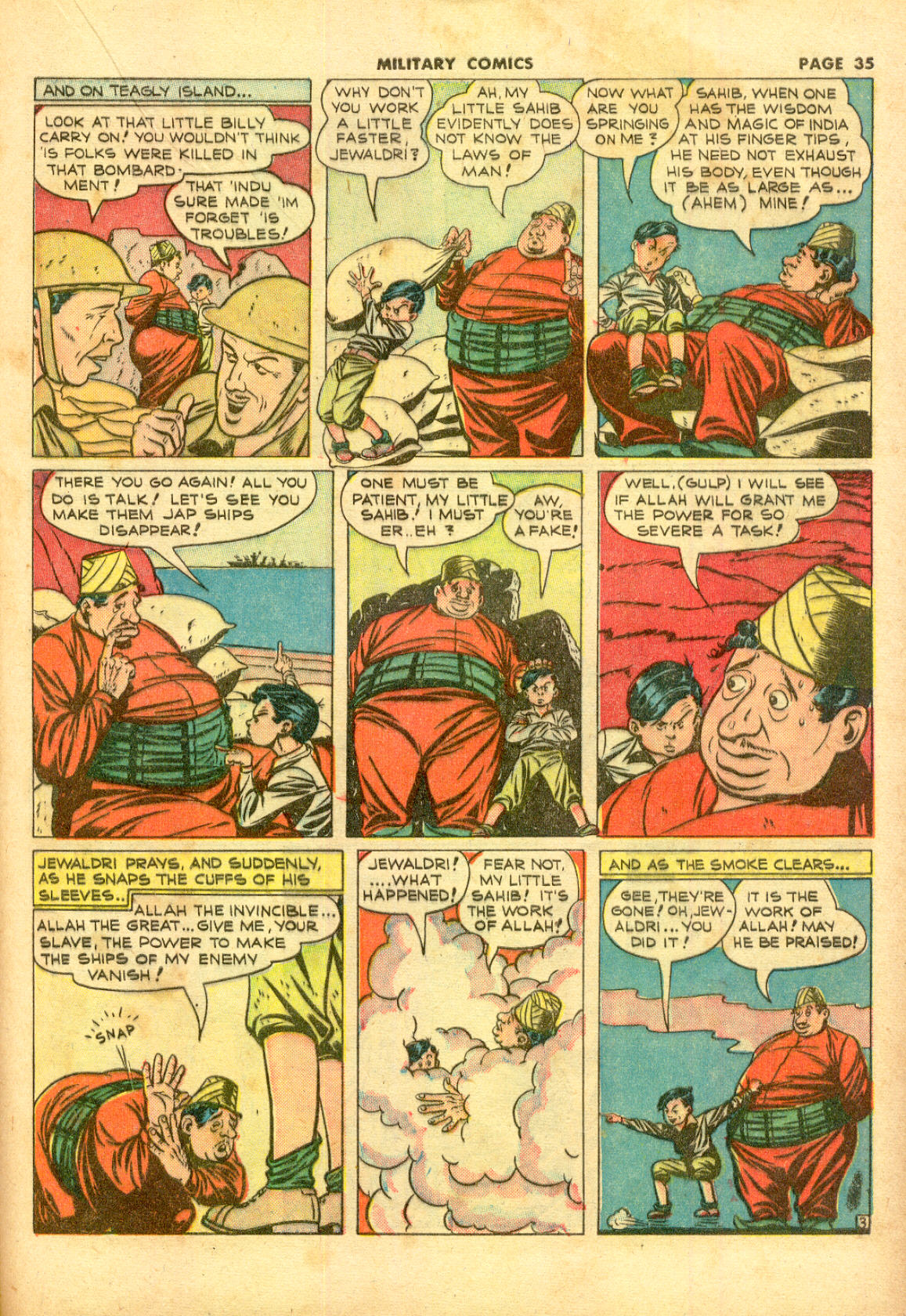 Military Comics #11 (Quality Comics), page 37. Public domain (US).