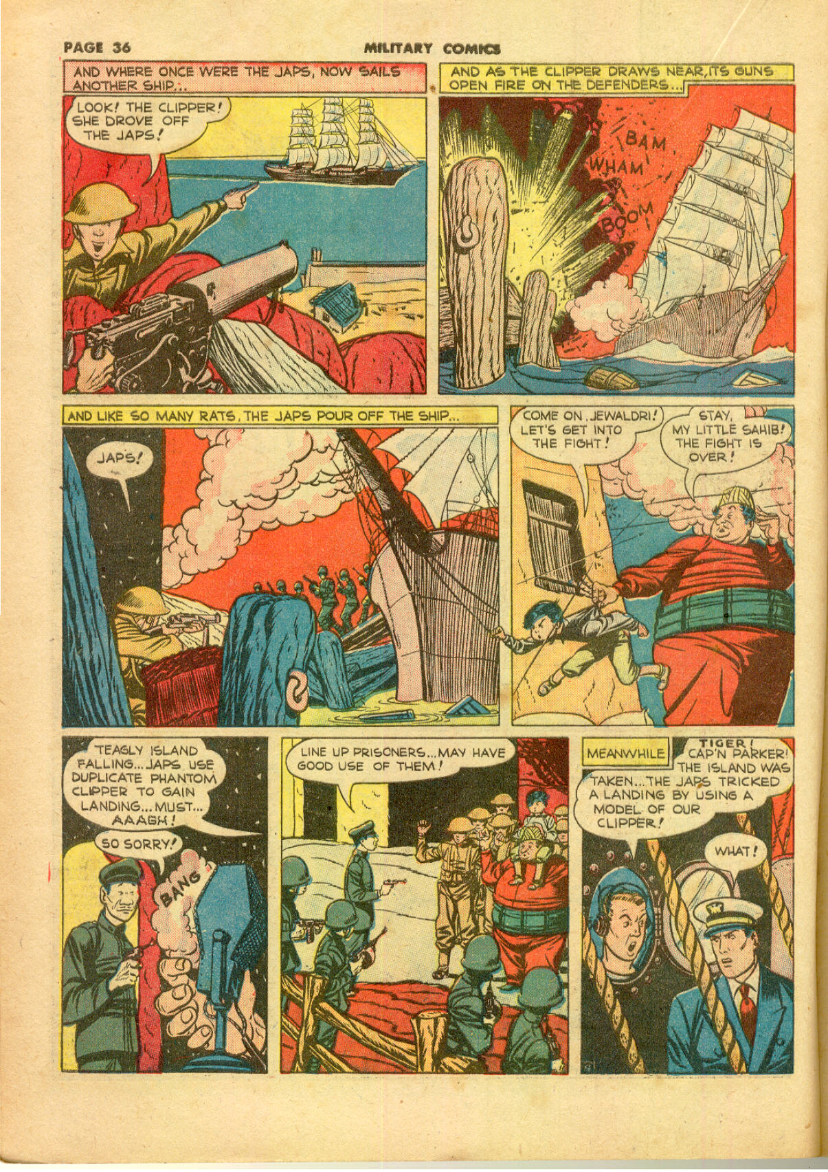 Military Comics #11 (Quality Comics), page 38. Public domain (US).