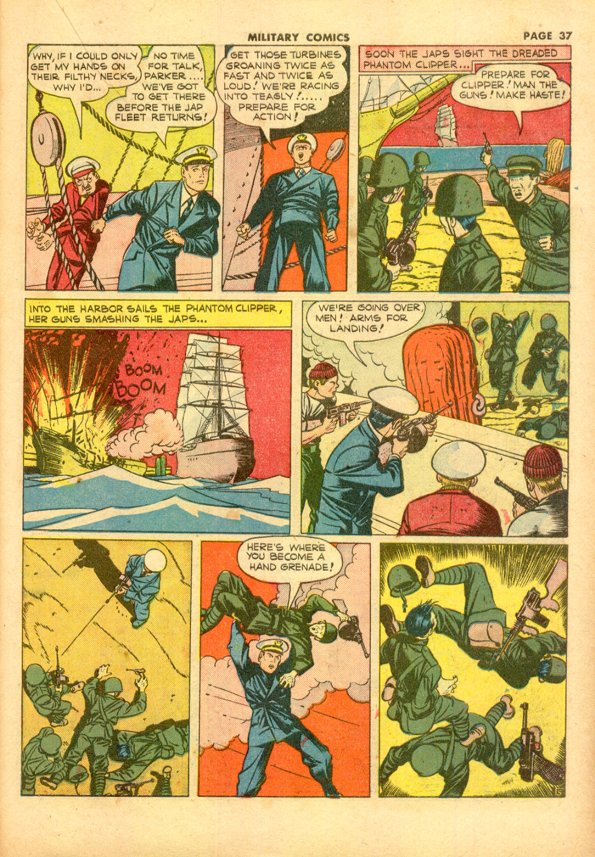 Military Comics #11 (Quality Comics), page 39. Public domain (US).