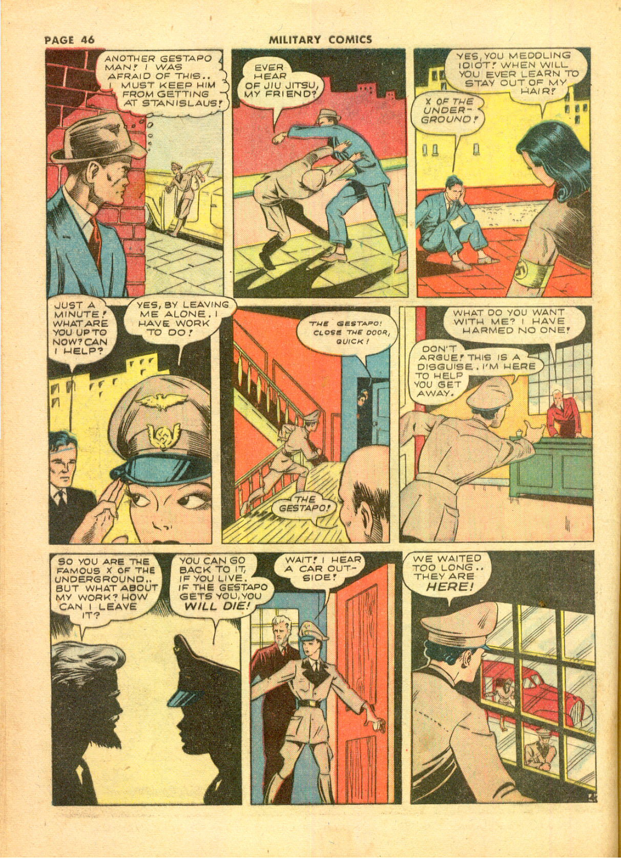 Military Comics #11 (Quality Comics), page 48. Public domain (US).