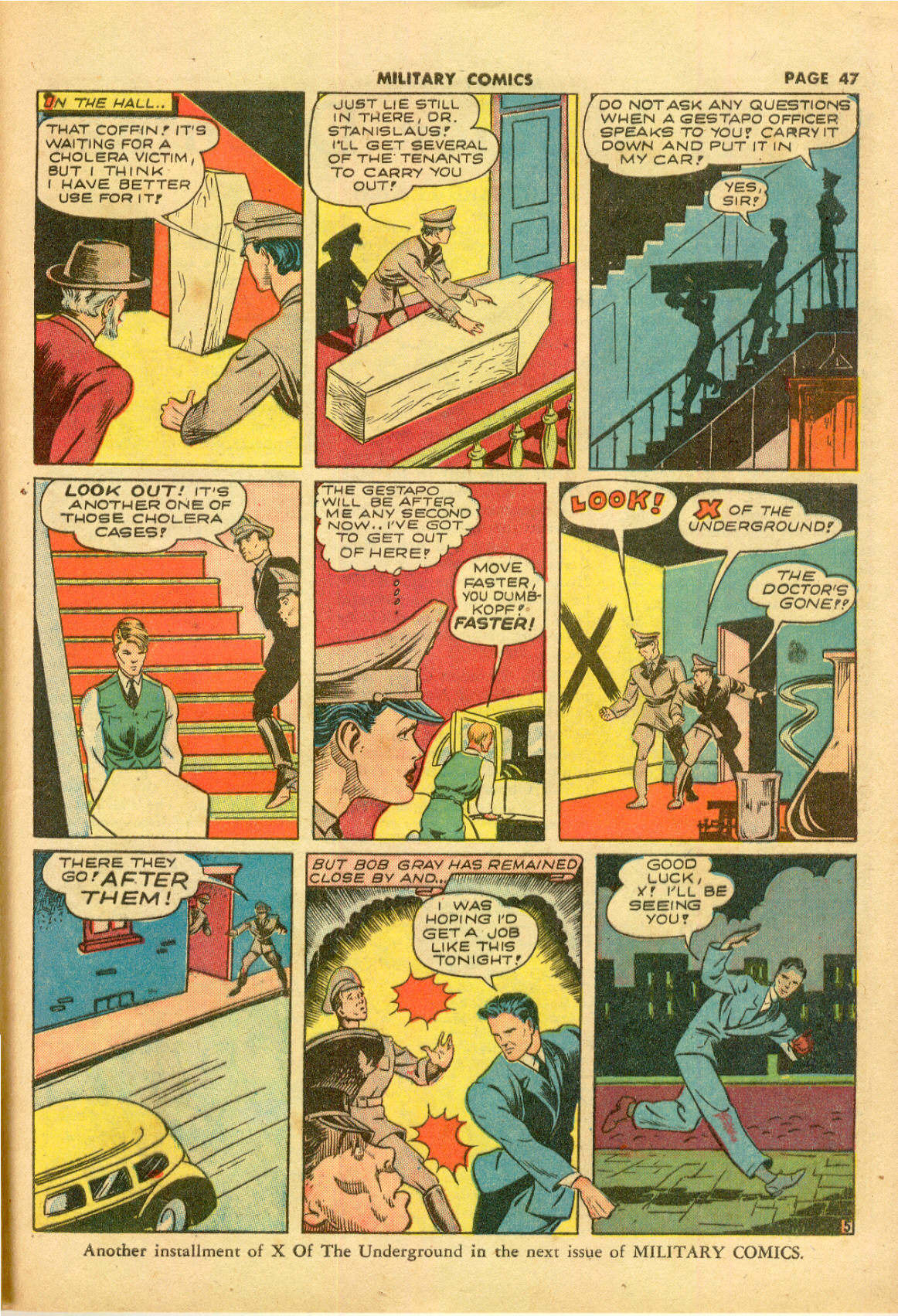 Military Comics #11 (Quality Comics), page 49. Public domain (US).