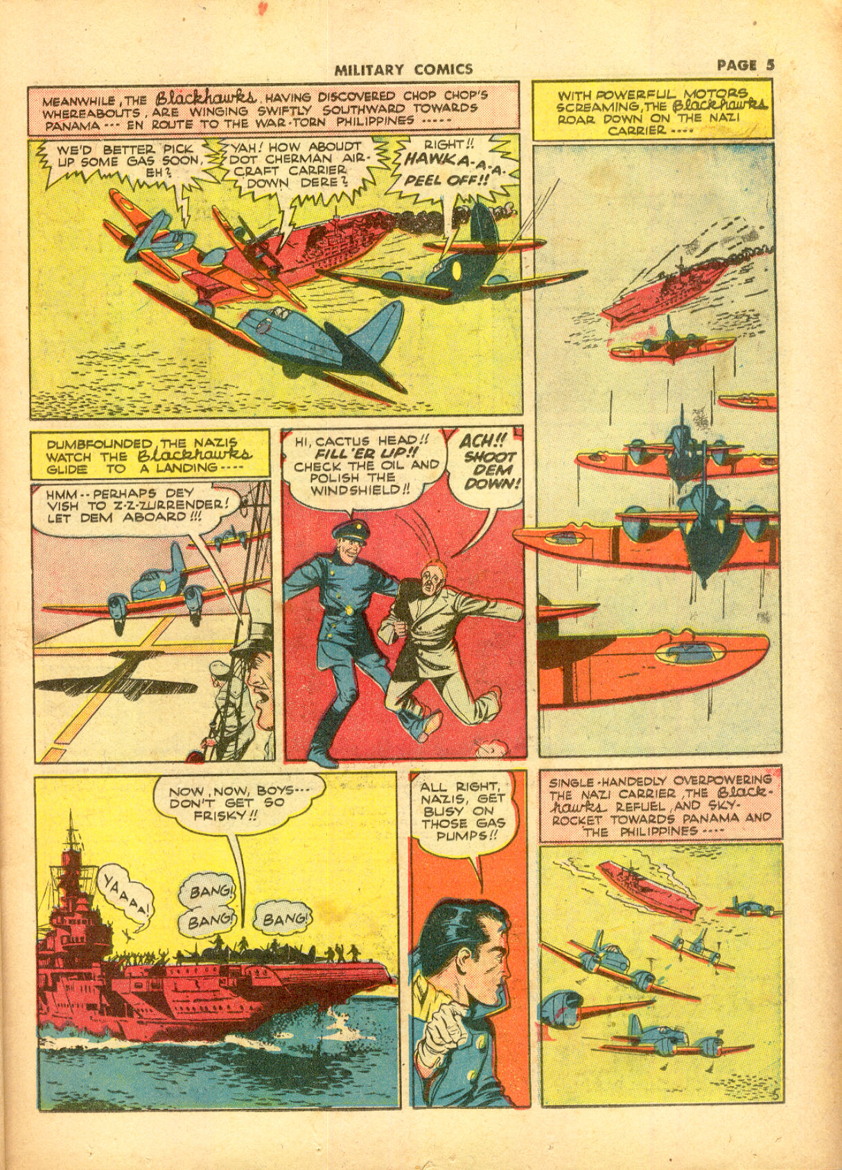 Military Comics #11 (Quality Comics), page 7. Public domain (US).