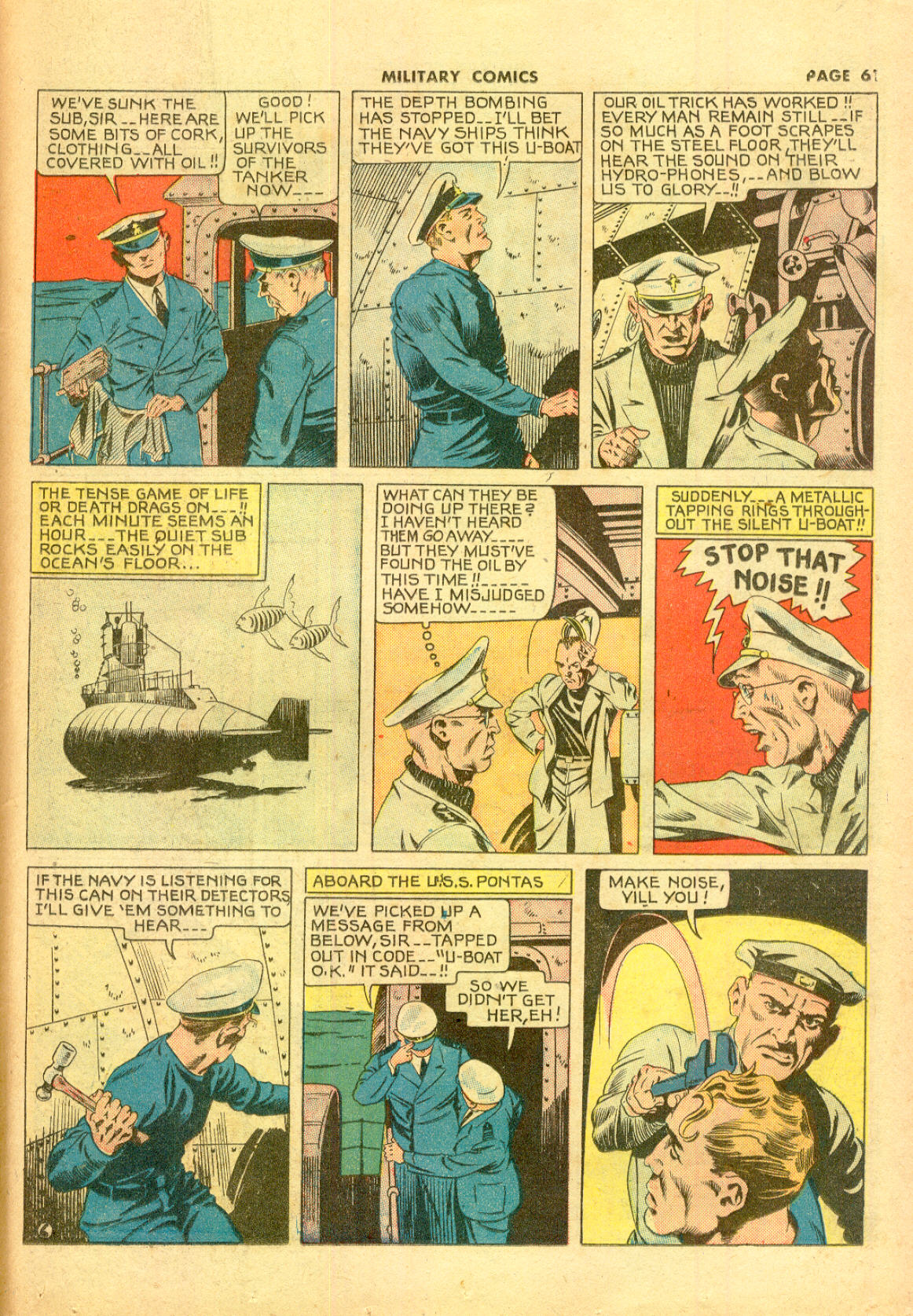 Military Comics #11 (Quality Comics), page 63. Public domain (US).