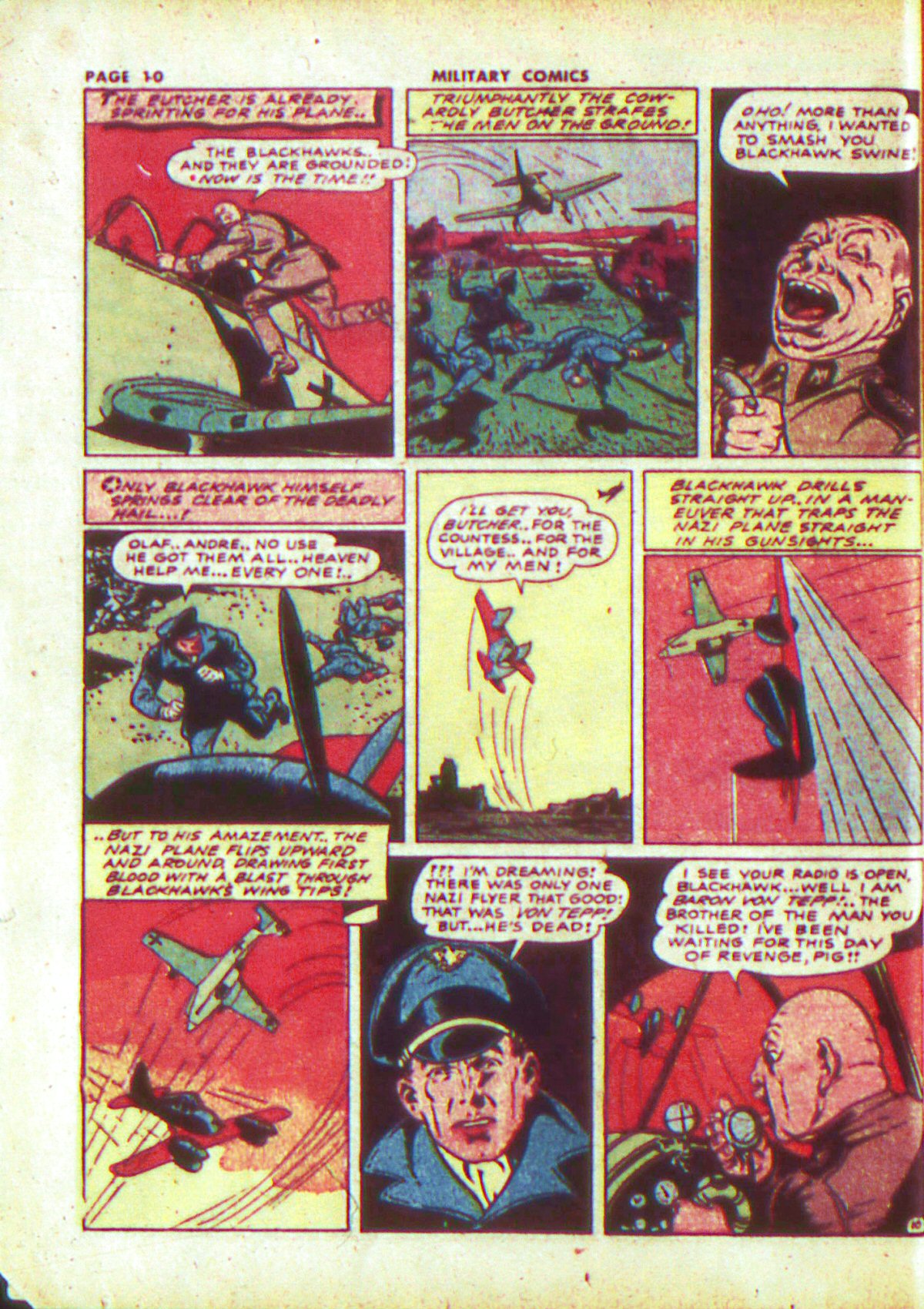 Military Comics #13 (Quality Comics), page 12. Public domain (US).