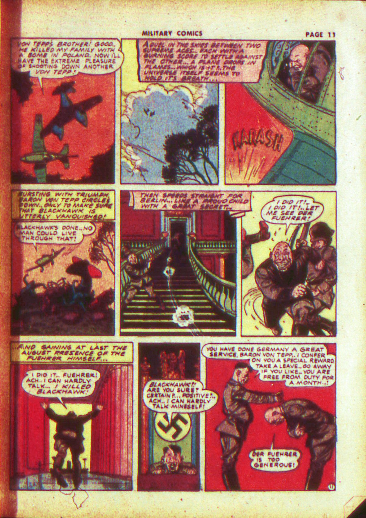 Military Comics #13 (Quality Comics), page 13. Public domain (US).