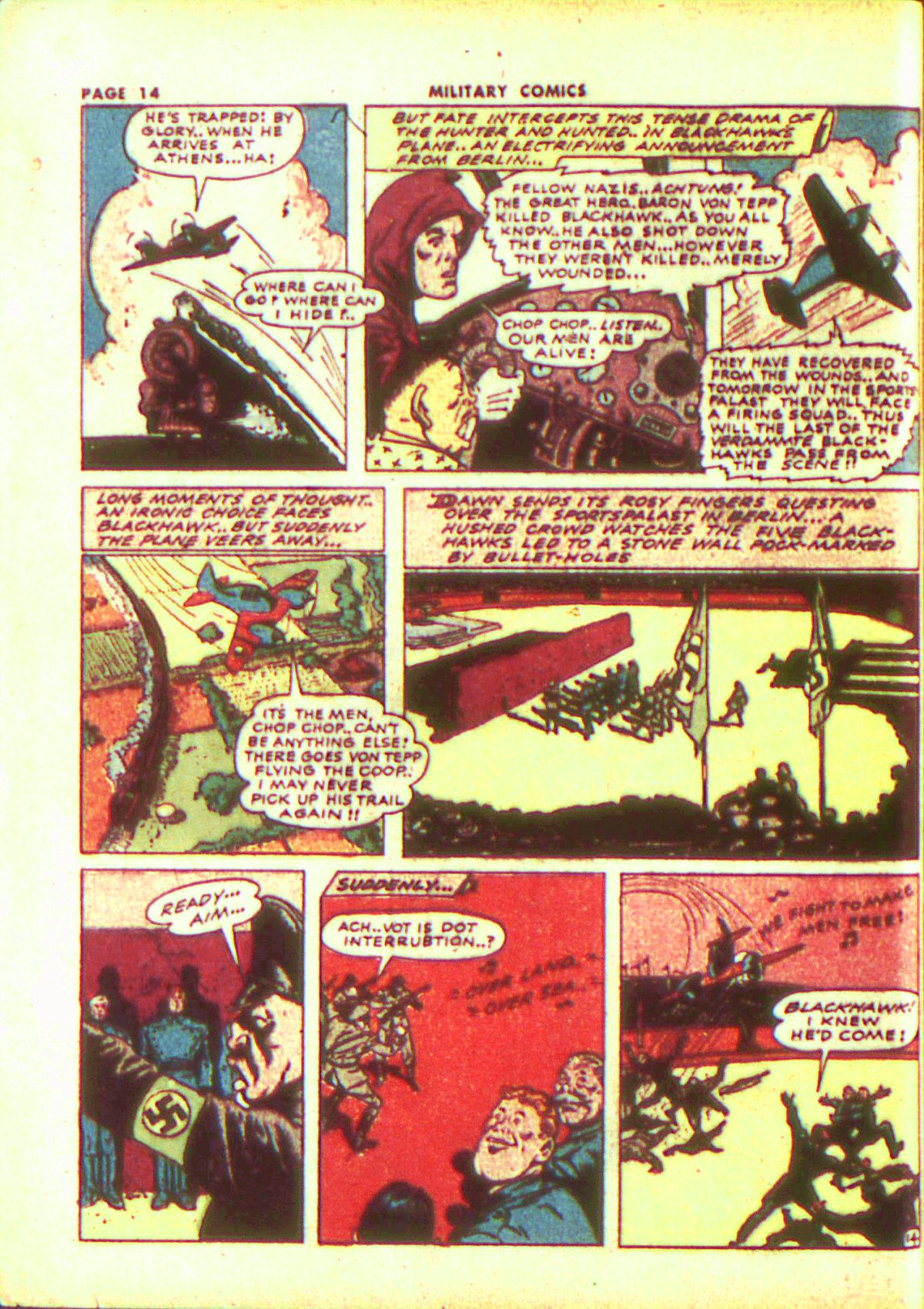 Military Comics #13 (Quality Comics), page 16. Public domain (US).