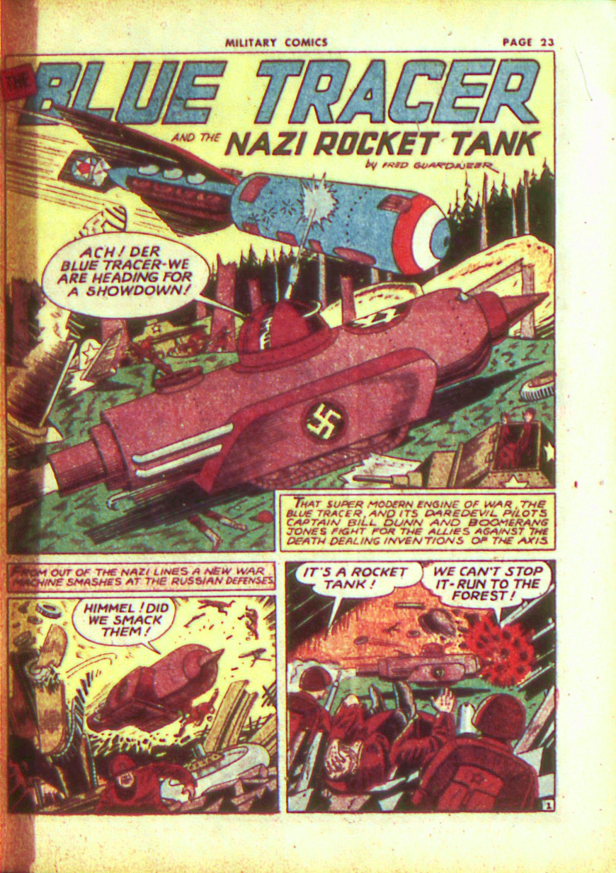 Military Comics #13 (Quality Comics), page 25. Public domain (US).