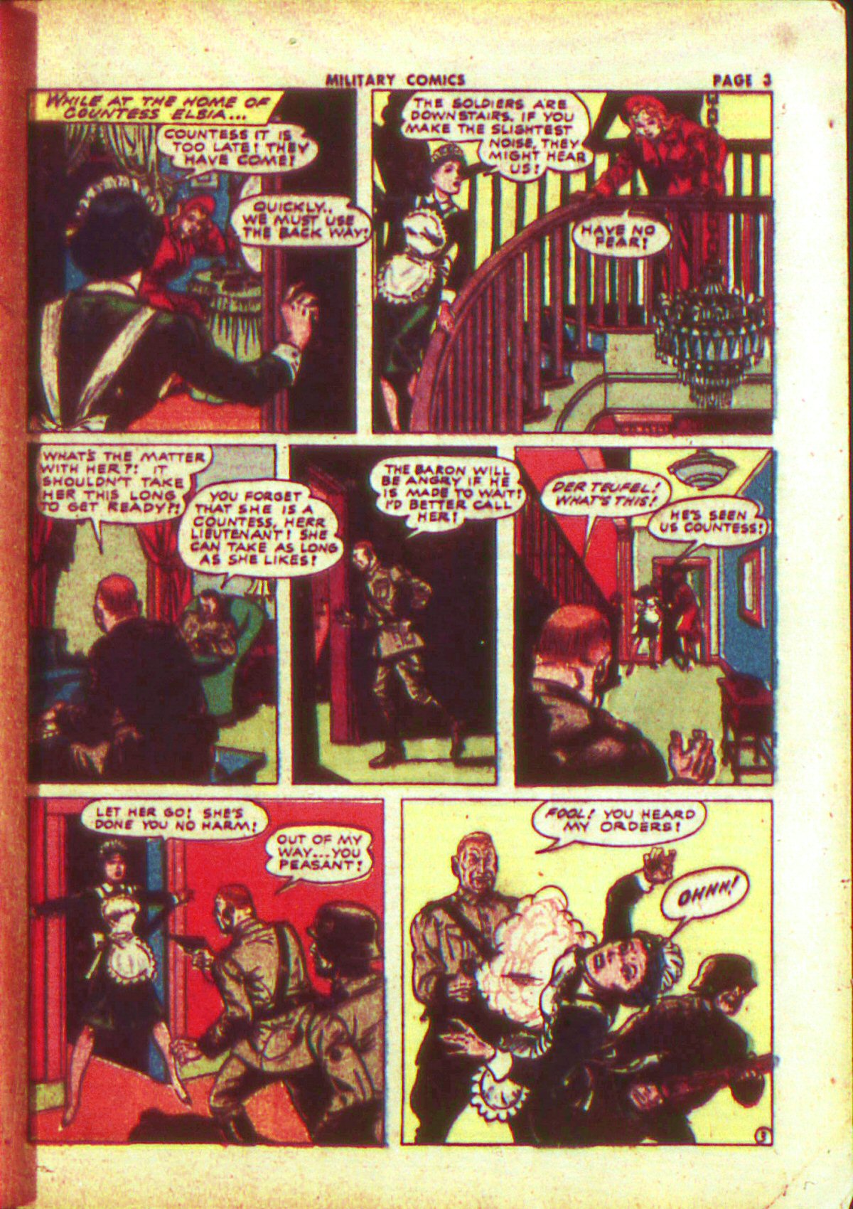 Military Comics #13 (Quality Comics), page 5. Public domain (US).