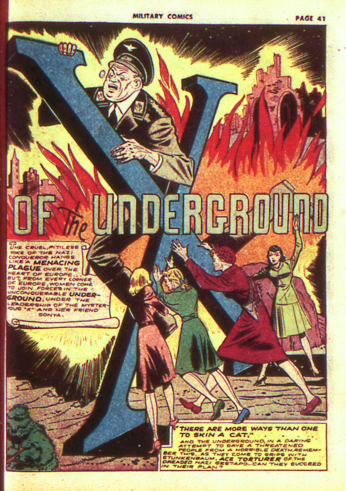 Military Comics #13 (Quality Comics), page 43. Public domain (US).
