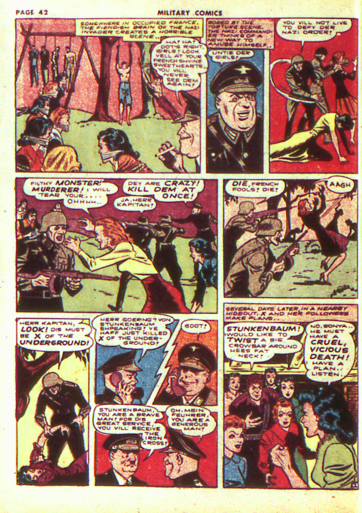 Military Comics #13 (Quality Comics), page 44. Public domain (US).