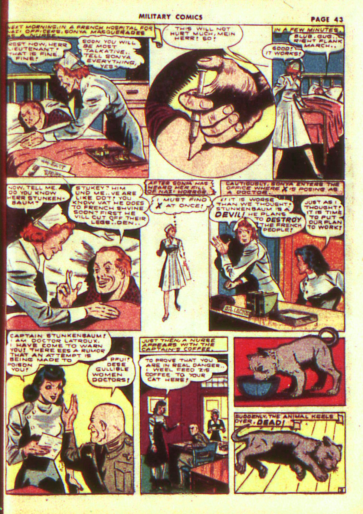 Military Comics #13 (Quality Comics), page 45. Public domain (US).