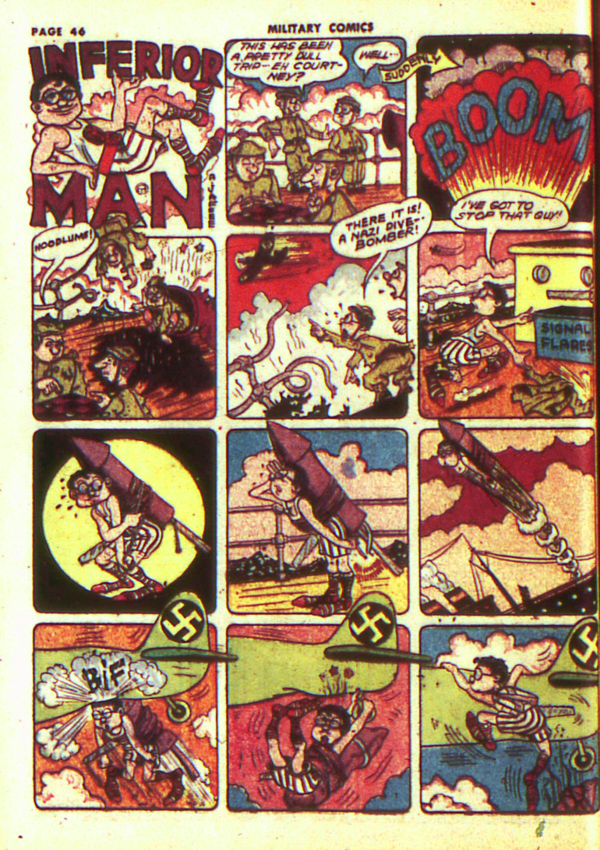 Military Comics #13 (Quality Comics), page 48. Public domain (US).