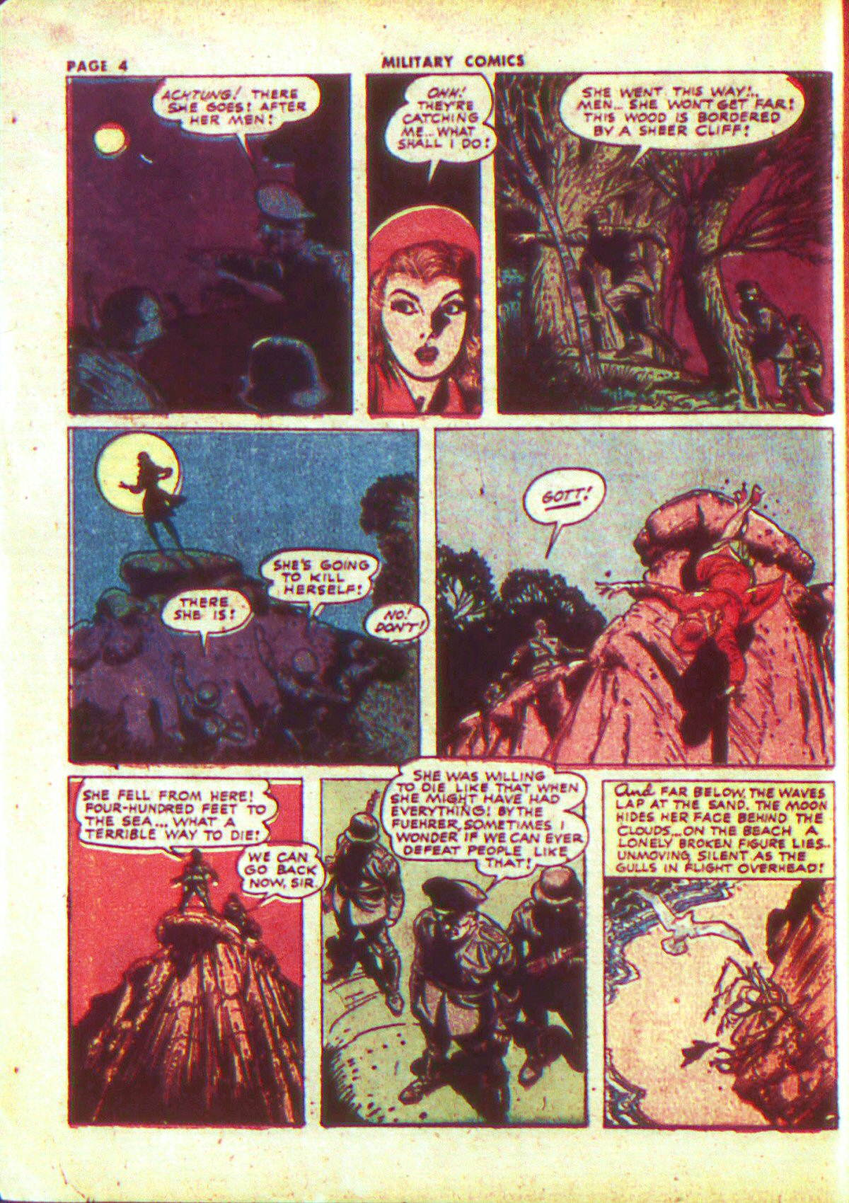 Military Comics #13 (Quality Comics), page 6. Public domain (US).