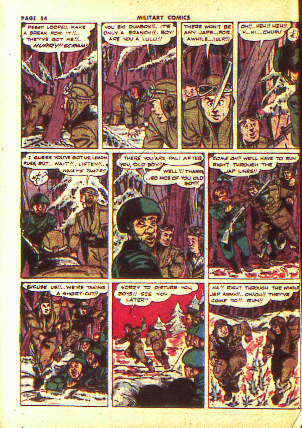 Military Comics #13 (Quality Comics), page 56. Public domain (US).