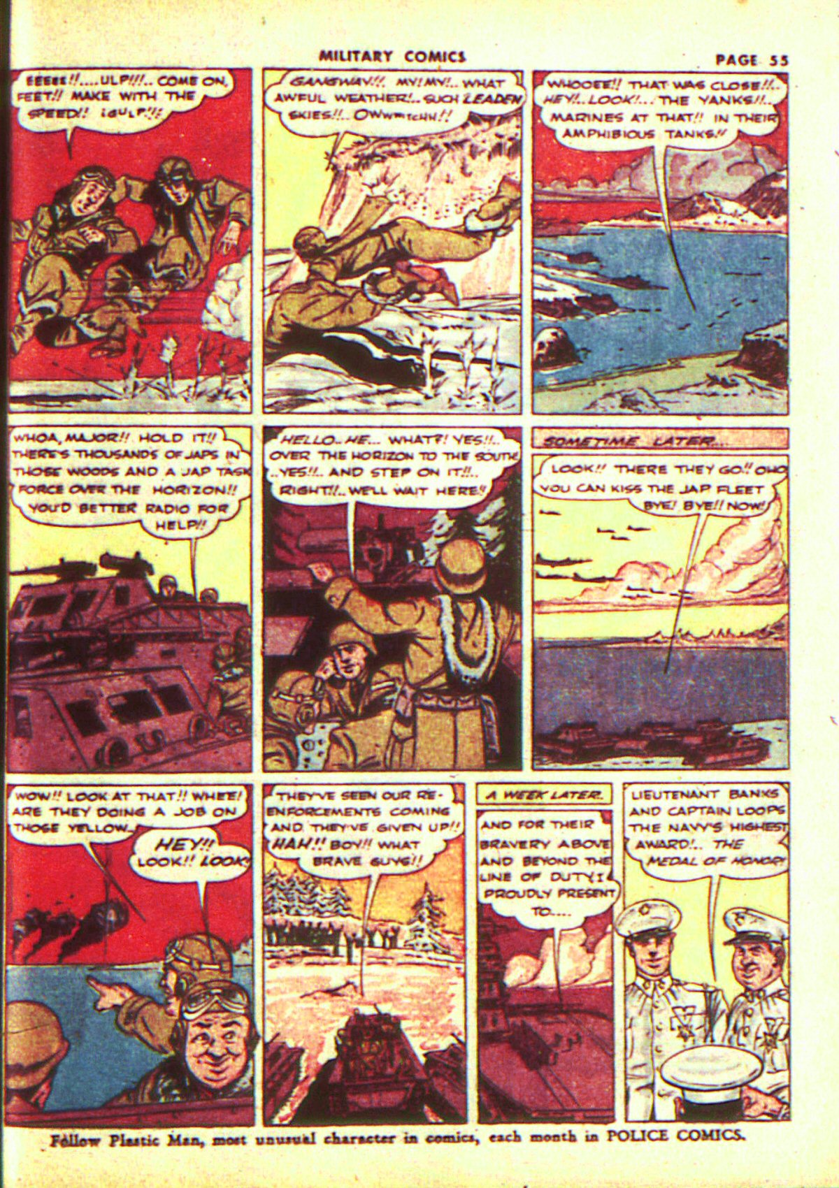 Military Comics #13 (Quality Comics), page 57. Public domain (US).