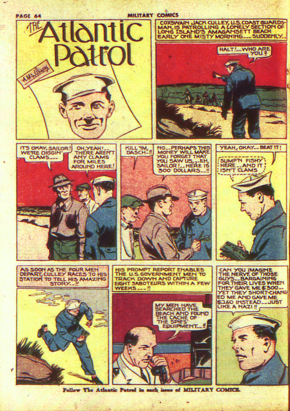 Military Comics #13 (Quality Comics), page 66. Public domain (US).