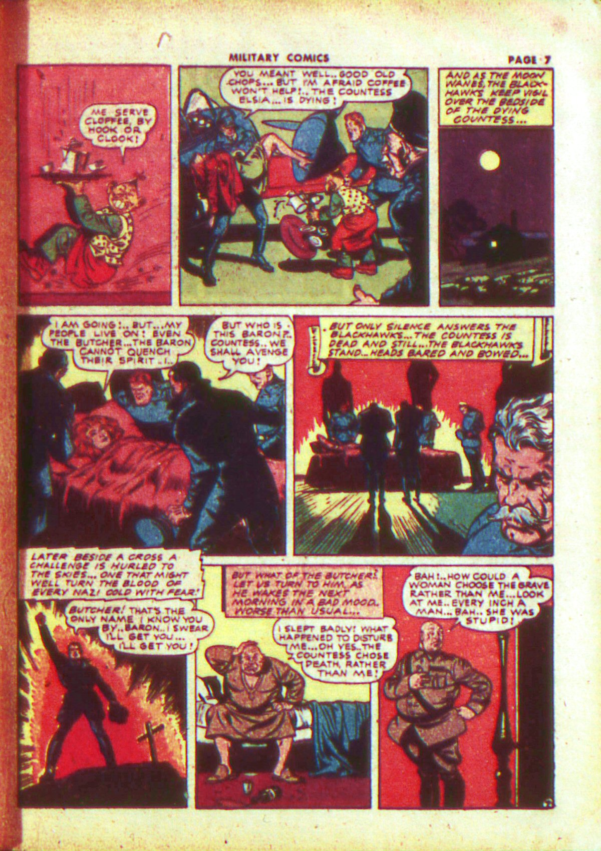Military Comics #13 (Quality Comics), page 9. Public domain (US).