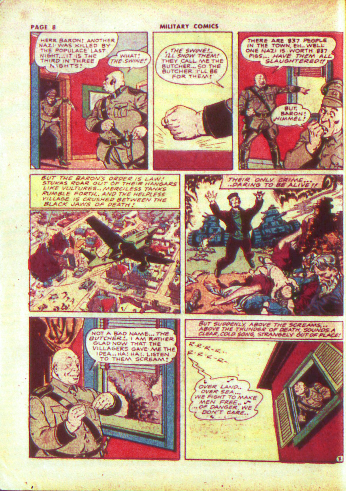 Military Comics #13 (Quality Comics), page 10. Public domain (US).