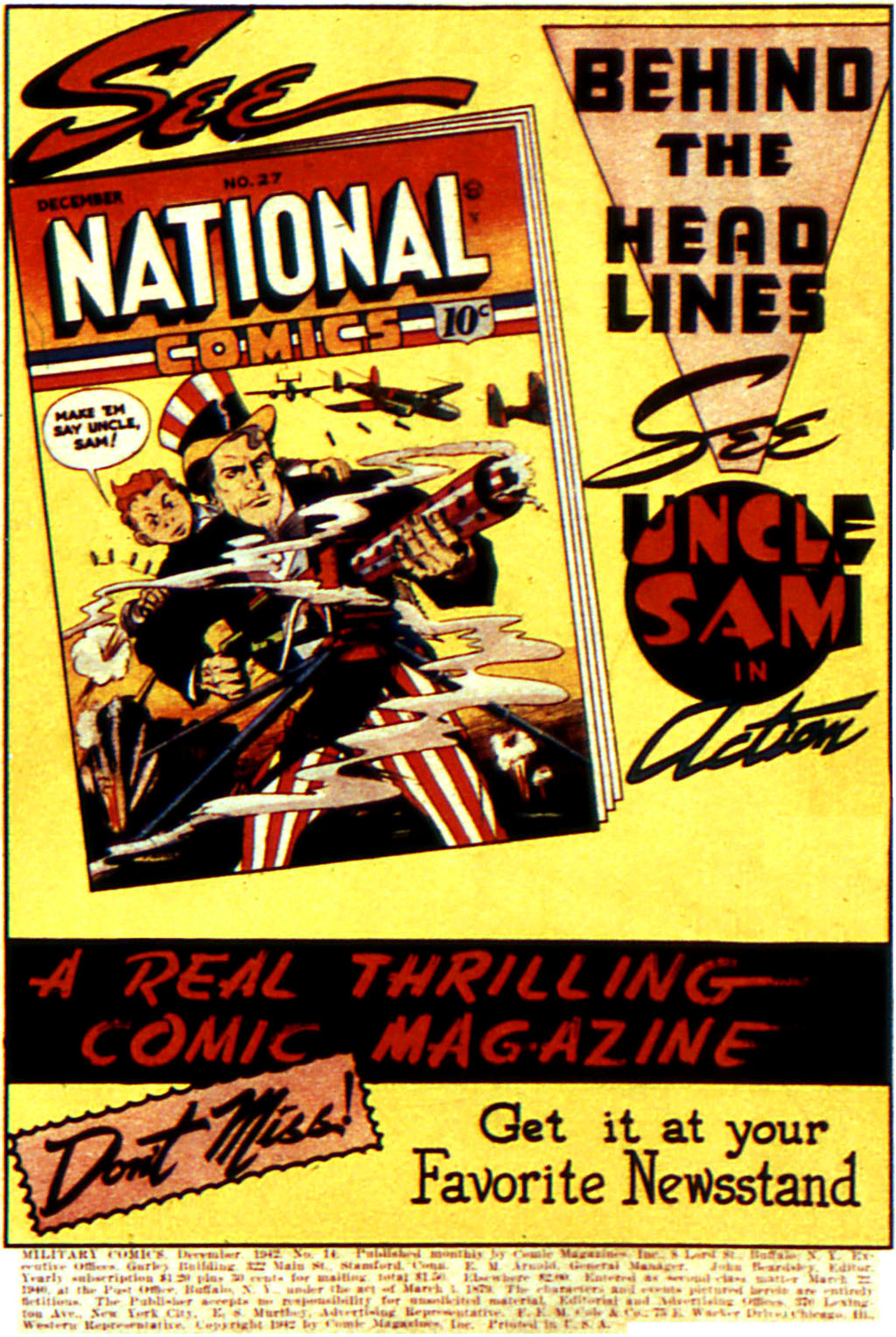 Military Comics #14 (Quality Comics), page 2. Public domain (US).