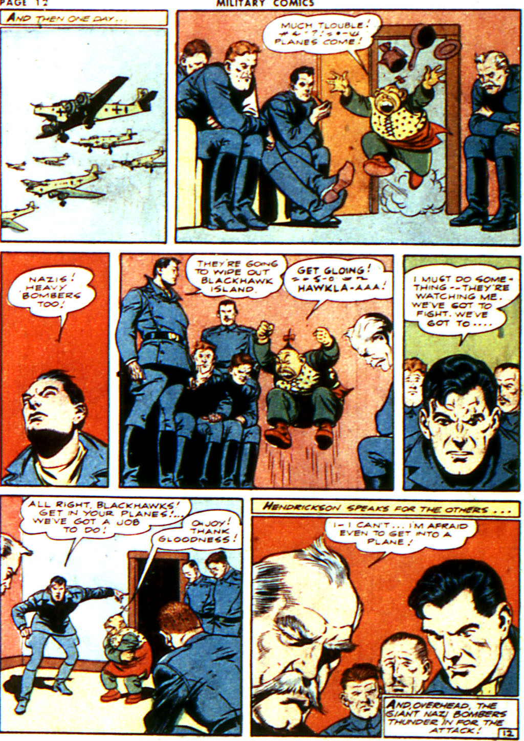 Military Comics #14 (Quality Comics), page 14. Public domain (US).