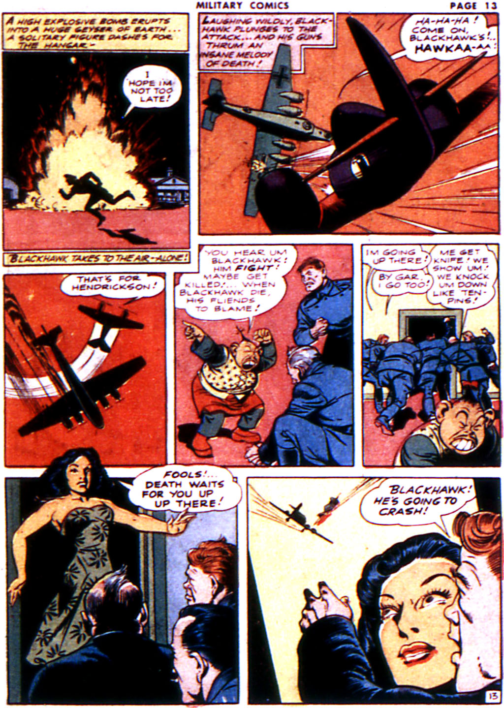 Military Comics #14 (Quality Comics), page 15. Public domain (US).