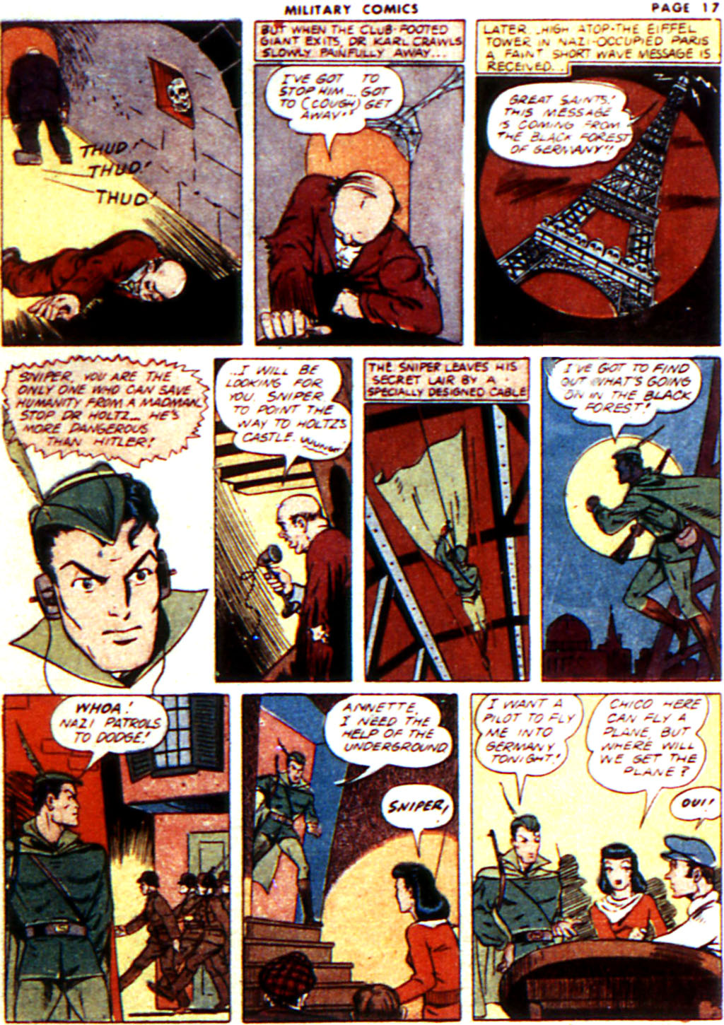 Military Comics #14 (Quality Comics), page 19. Public domain (US).