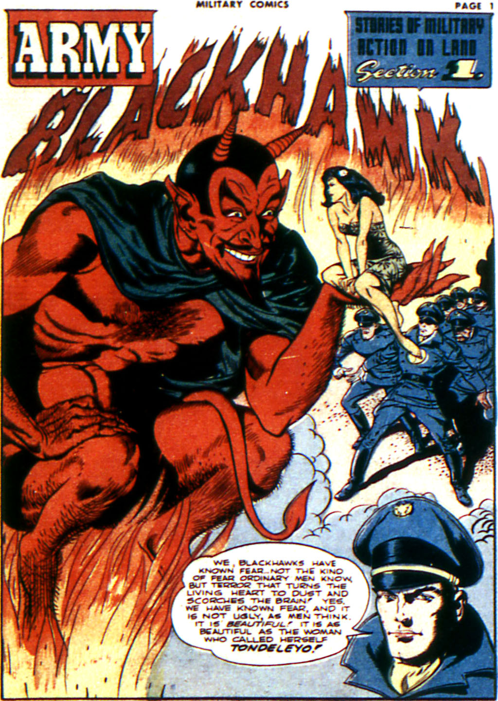 Military Comics #14 (Quality Comics), page 3. Public domain (US).