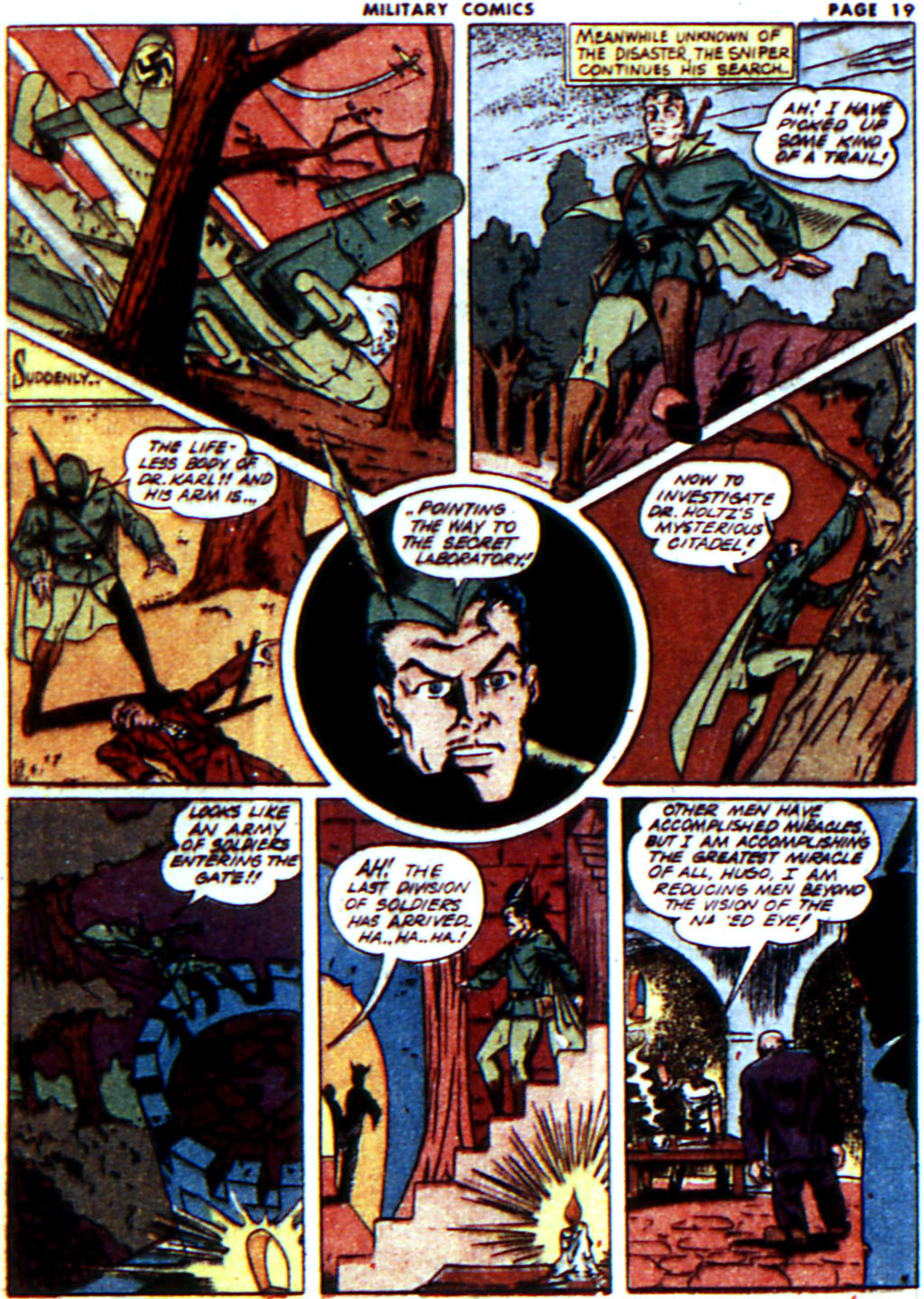Military Comics #14 (Quality Comics), page 21. Public domain (US).