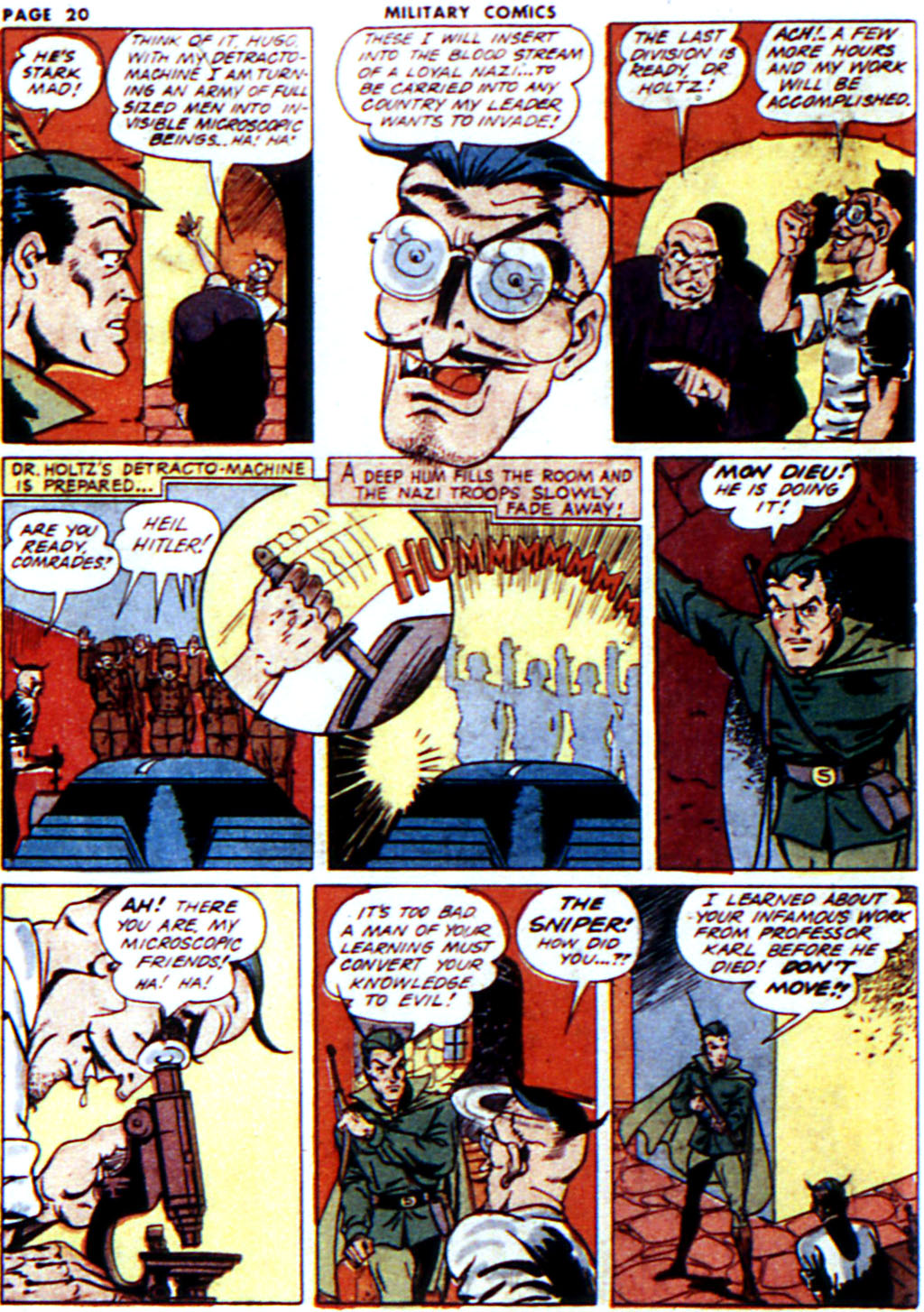 Military Comics #14 (Quality Comics), page 22. Public domain (US).