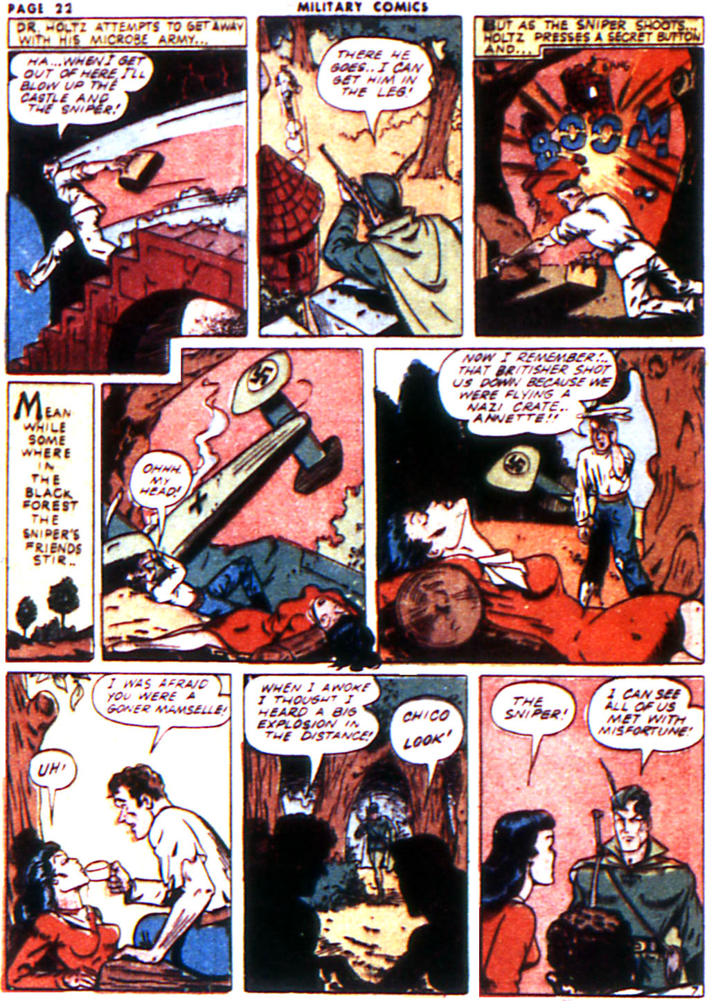 Military Comics #14 (Quality Comics), page 24. Public domain (US).