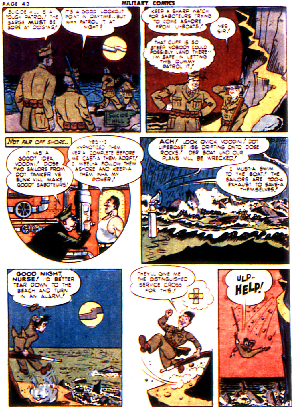 Military Comics #14 (Quality Comics), page 44. Public domain (US).