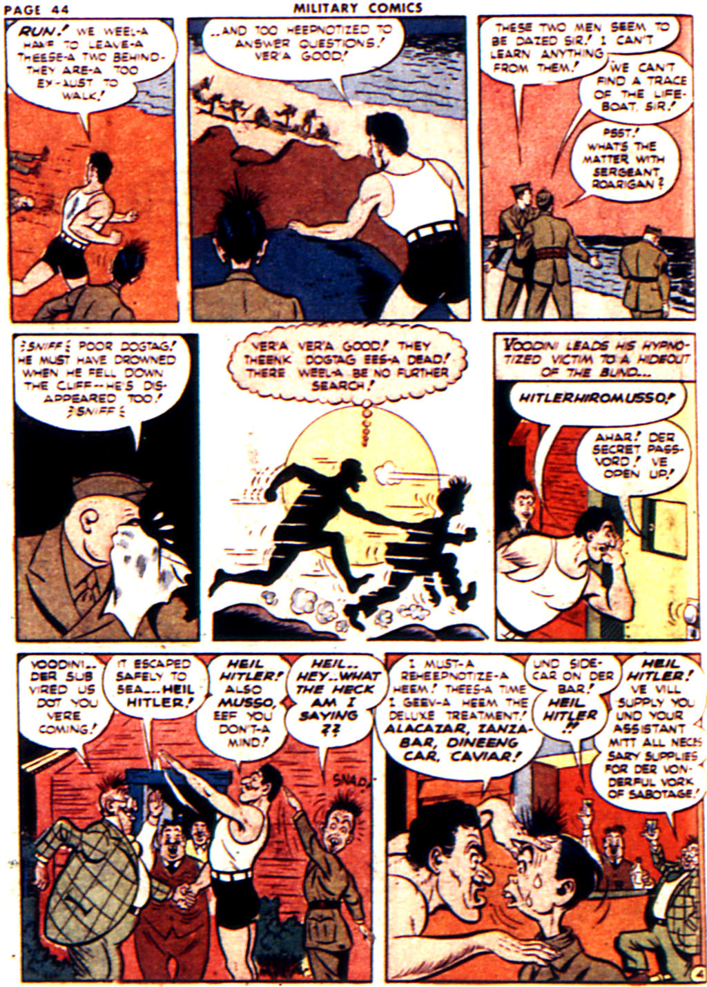 Military Comics #14 (Quality Comics), page 46. Public domain (US).