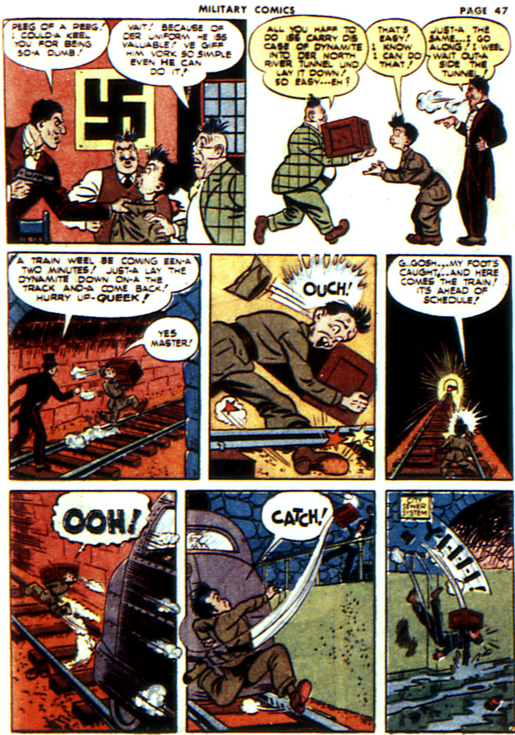 Military Comics #14 (Quality Comics), page 49. Public domain (US).