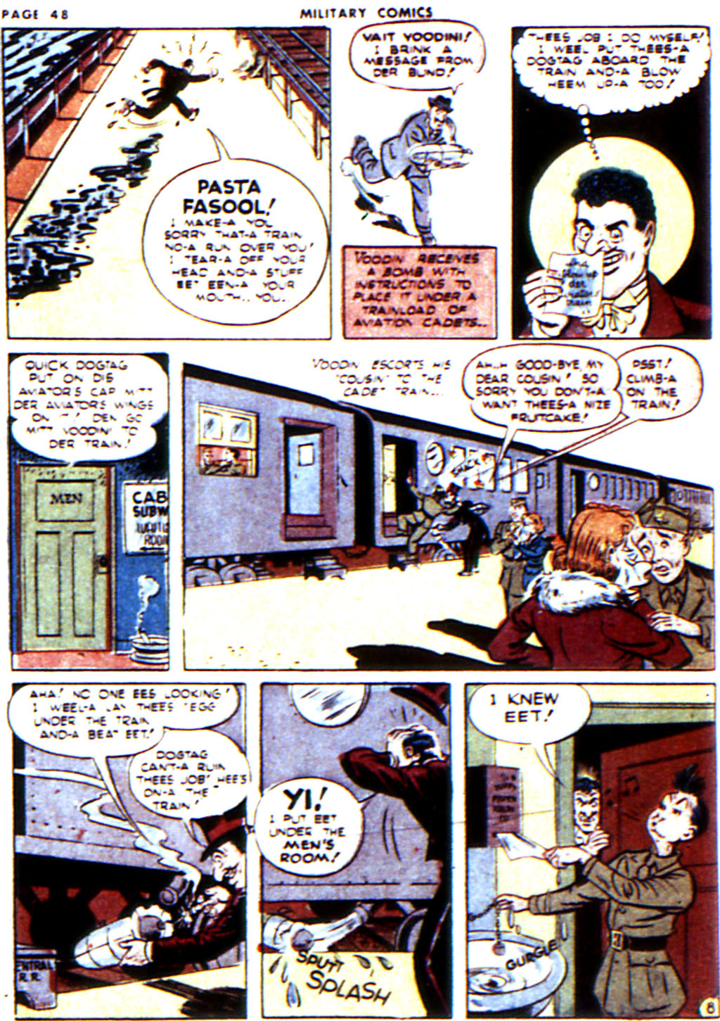 Military Comics #14 (Quality Comics), page 50. Public domain (US).