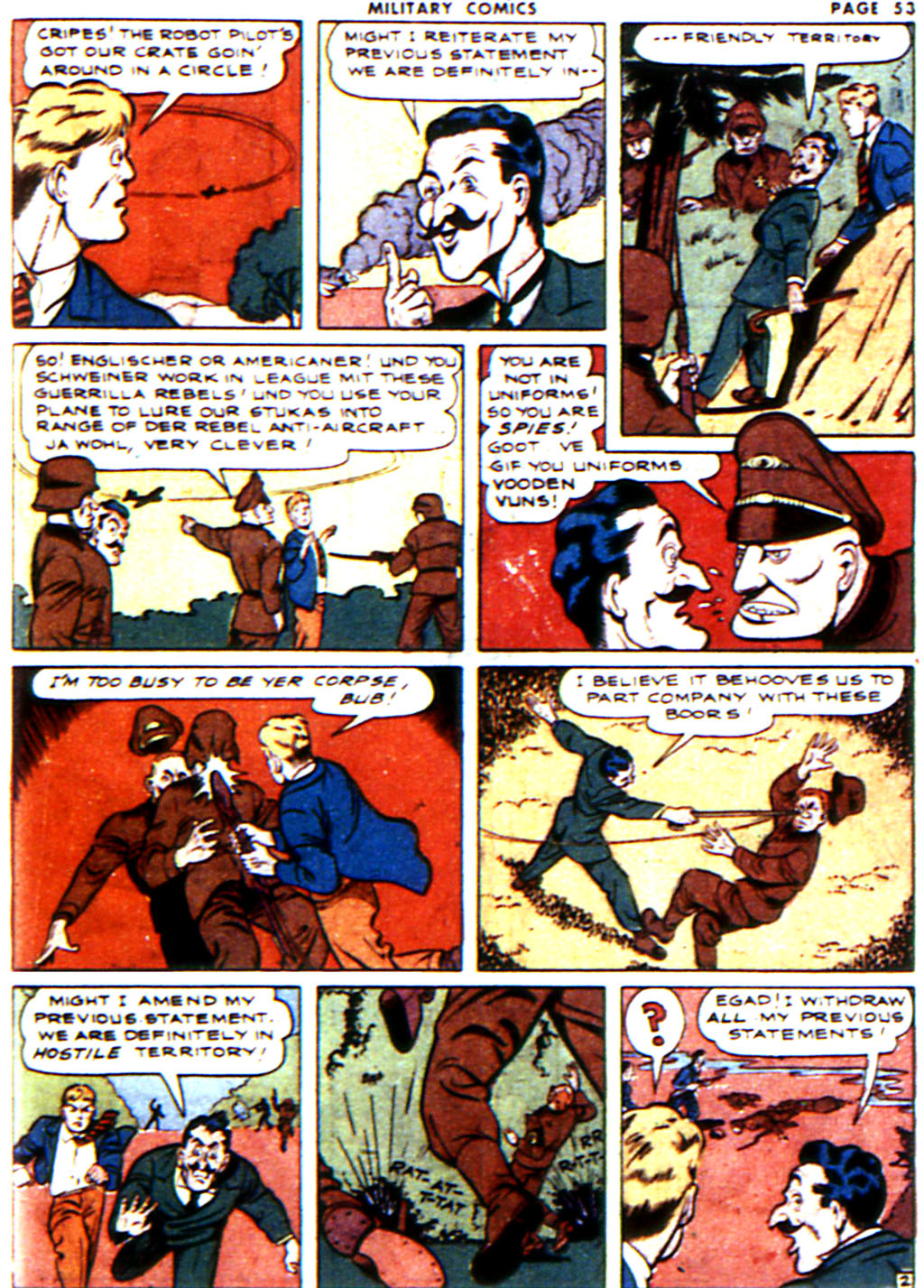 Military Comics #14 (Quality Comics), page 55. Public domain (US).