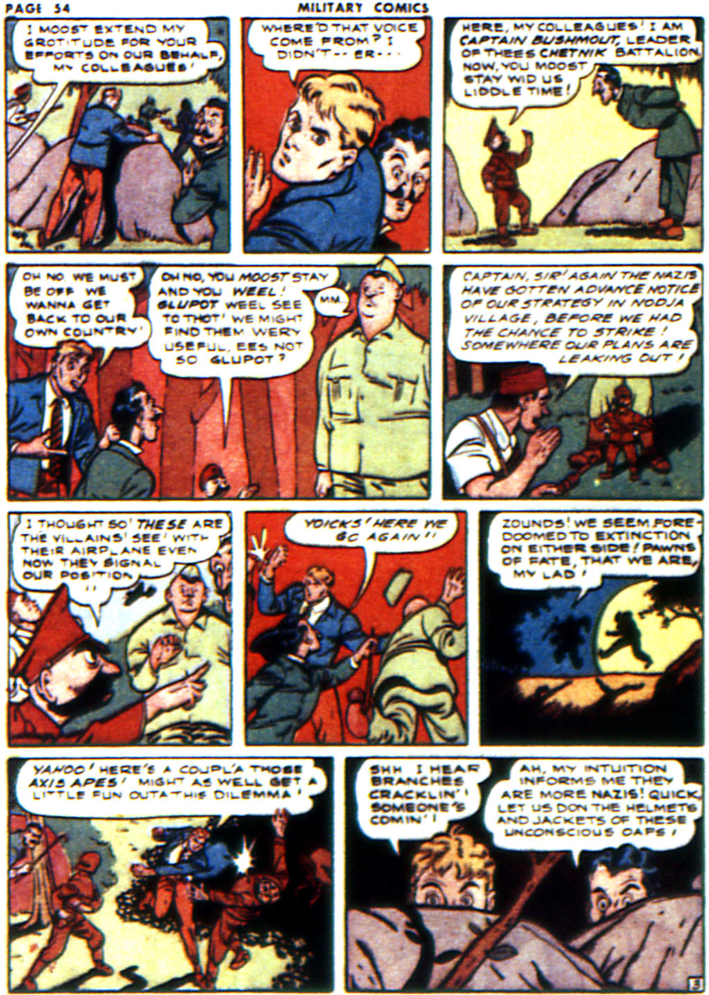 Military Comics #14 (Quality Comics), page 56. Public domain (US).