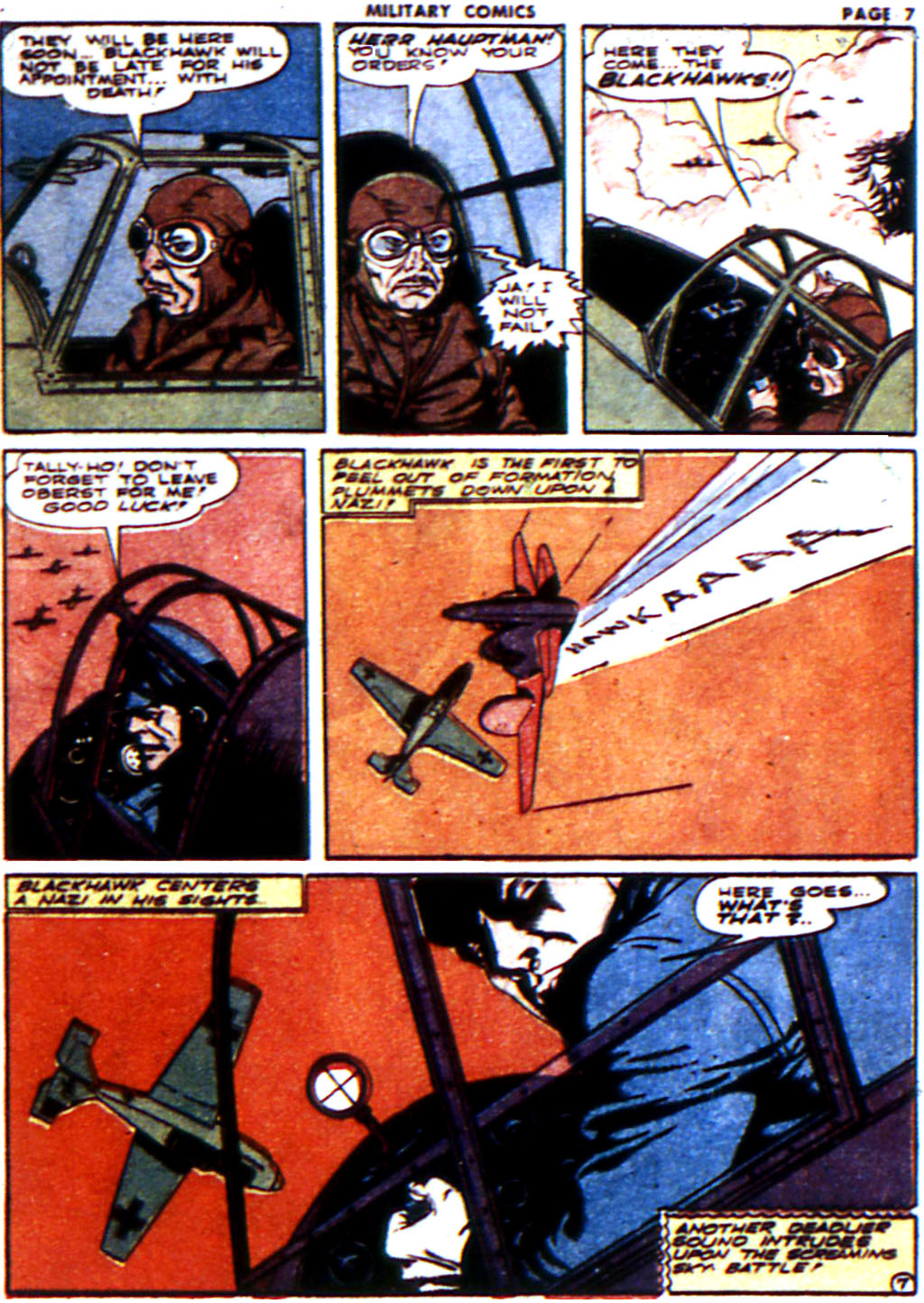 Military Comics #14 (Quality Comics), page 9. Public domain (US).