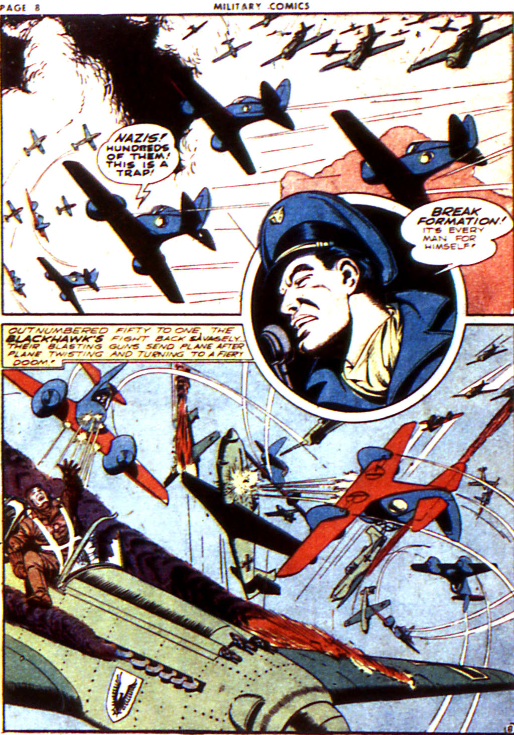 Military Comics #14 (Quality Comics), page 10. Public domain (US).
