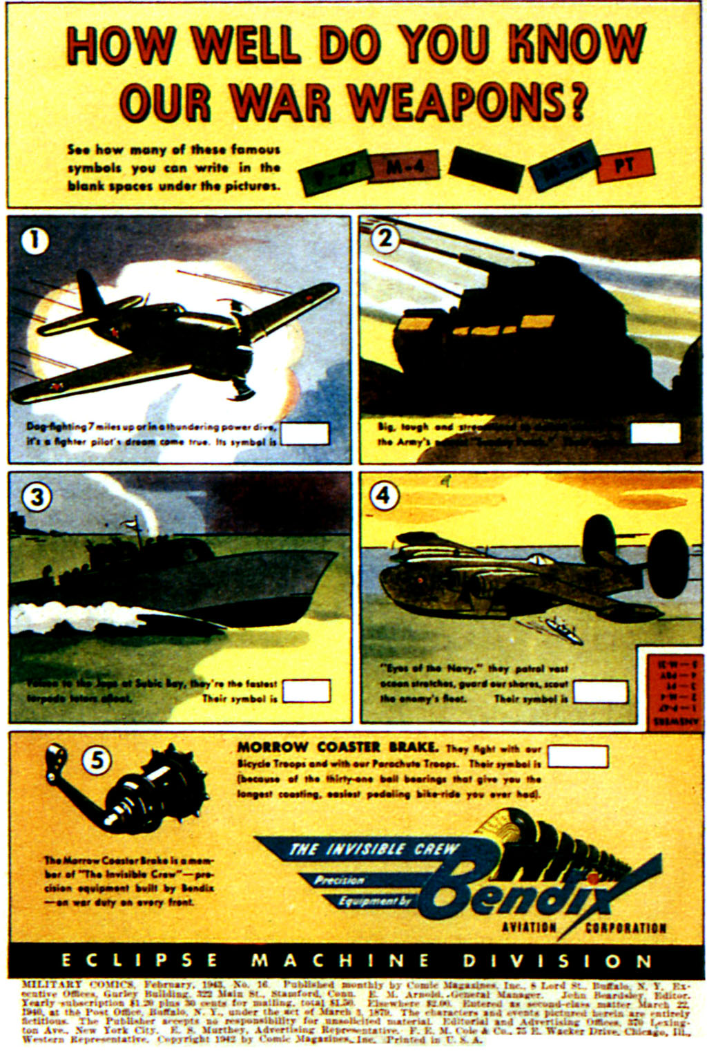Military Comics #16 (Quality Comics), page 2. Public domain (US).